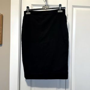 NEW Black stretch Pencil Tube Skirt Knee Length Cotton from Simons